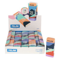 Milan Soft Synthetic Rubber Erasers  - Gentle Erasers for Precise Corrections