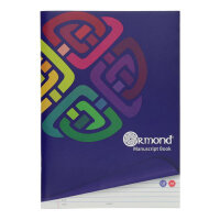 Ormond A4 120Pg Soft Cover Manuscript Book - Soft Cover Manuscript Book for School and Office Use