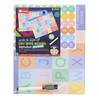 Ormond Dry Wipe - Alphabet - Reusable Wipe Clean Alphabet Sheets for Kids