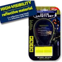 Premier Universal 3-Piece Hi-Viz Reflective Bicycle Safety Set - Essential Outdoor Gear