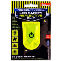 Premier Universal LED Safety Reflective Clip - Clip-On Safety Light for Visibility