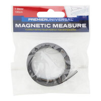 Premier Universal Magnetic Measure 1 Meter - Magnetic Measuring Tape for Office, School & Home Use