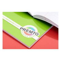 Premto A4 80Pg Soft Cover Perforated Notebook S-1 - Assorted Colours - Easy Tear Sheets
