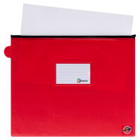 Premto Pack of  5 A4+ Extra Durable Storage PVC Wallet - Assorted Colours Available - Premium File Organiser