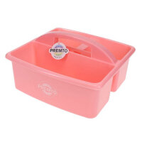 Premto Pastel Storage Caddy - Pink Sherbet - Versatile Desk Organizer for Home or Office
