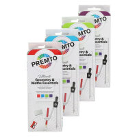 Premto 9-Piece Maths Set - Assorted Colours - Complete School Kit