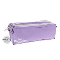 Premto Pastel 3 Pocket Pencil Case - Heather Haze - Simple Storage Solution