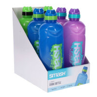 Smash 1Ltr Stealth Bottle - 4 Assorted - Durable Bottles for Home, Office & On-the-Go