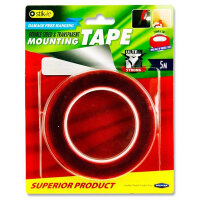 Stik-Ie Double Sided Mounting Tape Clear - 5M X 20mm - Reliable Adhesive for Home & Office