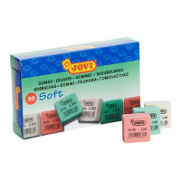 Jovi Soft Erasers - 3 Assorted (CDU) - Smooth, Precise Correction for Artwork