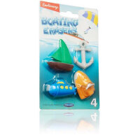 Emotionery Card Pack of  4 Erasers Boating Theme