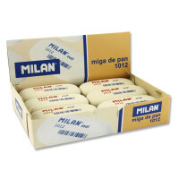 Milan White 1012 Oval Eraser  - Classic Oval Eraser for School and Office Use