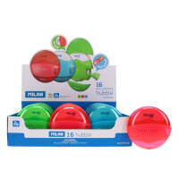 Milan Bubble Eraser & Sharpener - 3 Assorted  - Fun Eraser and Sharpener Combo for Kids