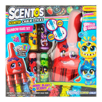 Scentos 11 Piece  Scented Chalk Rainbow Rake Set - Vibrant & Scented for Kids&#39; Play