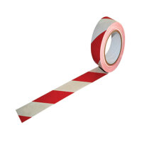 Vinyl Hazard Tape White&#47;Red 50mmx33m (Pack of 24) 623366