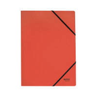 Leitz Recycle Card Folder/Elastic Bands A4 Red (Pack of 10) 39080025
