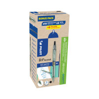 Pilot B2P Ecoball Greenpack Ballpoint Pens/Refills 10 Pens + 10 Refills Black (Pack of 20) 313191058