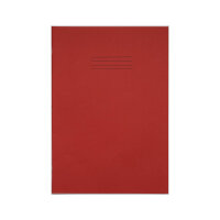 Rhino Exercise Book 8mm Ruled with Margin 80 Pages A4+ Red (Pack of 50) VDU080-200-4