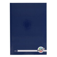 PREMTO A4 160pg HARDCOVER NOTEBOOK - ADMIRAL BLUE