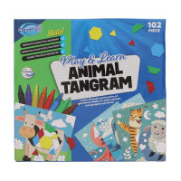CLEVER KIDZ PKT.102 PLAY & LEARN ANIMAL TANGRAM