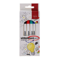 Proscribe Pack of 6 Whiteboard Pens - 4 Assorted Colours