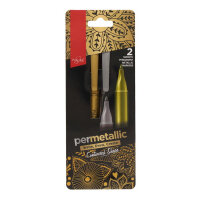 Proscribe Smooth Permanent Metallic Markers Siver & Gold Pack of 2 