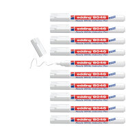 Edding 8046 Ready White Industry Pen Folding Box (Pack of 10) 4-8046049