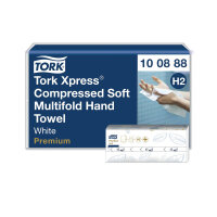 Tork Xpress Compressed Soft Multifold Hand Towels White 2-Ply (Pack of 12) 100888