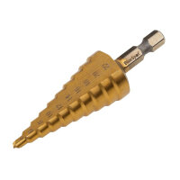 HSS 1/4in Hex Shank Step Drill 4-22mm