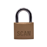 Scan Brass Padlock 40mm