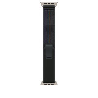 Apple 49mm Black Trail Loop - M/L - Natural Titanium Finish