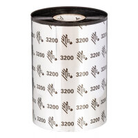 Zebra GT800 110 × 300 mm Black Wax/Resin Thermal‑Transfer Self‑Adhesive Labels 12‑Roll Pack