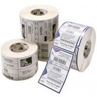 Zebra Z‑Perform 1000D White Direct Thermal Labels - 102 × 102 mm, Permanent Adhesive, ‎4 Rolls Per Pack