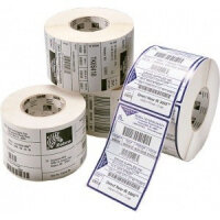 Zebra Z-Ultimate 3000T Silver Thermal Transfer Labels - 38mm x 19mm, 12 Rolls (3,720 Labels Each), Permanent Acrylic Adhesive