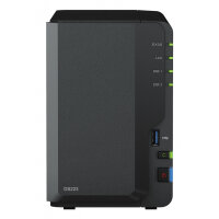 Synology DiskStation DS223 NAS Mini Tower Realtek RTD1619B 2 GB DDR4 24 TB HDD DiskStation Manager Black