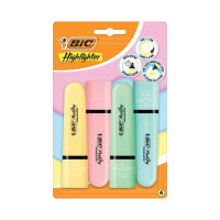 Bic Tank Highlighters Pastel Assorted (Pack of 4) 517953