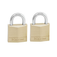 Master Lock 30mm Brass Padlock with 2 Keys (Pack of 2) 130EURT