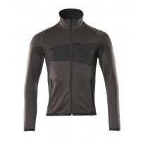 Mascot Fleece Jumper With Zipper 18103-316 Accelerate Modern Fit  Dark Anthracite/Black Xl