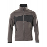 MASCOT Softshell Jacket 20102-253 ACCELERATE breathable, fleece on inner side  dark anthracite/black M