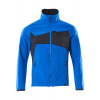 MASCOT Softshell Jacket 20102-253 ACCELERATE breathable, fleece on inner side  azure blue/dark navy 3XL