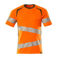 MASCOT T-shirt 19082-771 ACCELERATE SAFE Premium, Modern fit, two-toned  hi-vis orange/moss green XL(1 pcs.)