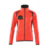 Mascot Fleece Jumper With Zipper 19453-316 Accelerate Safe Ladies Fit, Two-Toned, Reflective  Hi-Vis Red/Dark Navy M