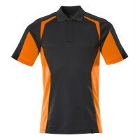 MASCOT Polo shirt 22083-771 ACCELERATE SAFE Premium, Modern fit, two-toned  dark navy/hi-vis orange M