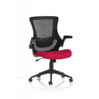 Orbit Black Mesh Back Chair Bespoke Colour Seat Bergamot Cherry