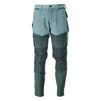 Mascot Trousers With Kneepad Pockets 22379-311 Customized Ultimate Stretch, Lightweight, Water-Repellent  Light Forest Green/Forest Green L32W28.5