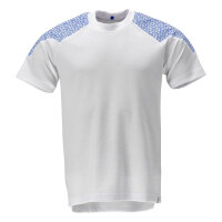 Mascot Short Sleeve T-Shirt 20082-933 Food & Care Premium Performance, Prowash,White/Azure Blue,M