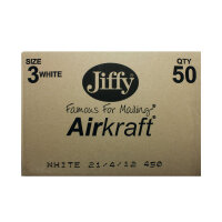AirKraft Size 3 Bubble Lined Mailer White (Pack of 100) MAKC88006