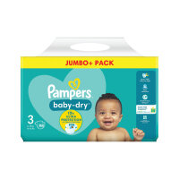 Pampers Baby Dry Taped Nappies Size 3 Jumbo (Pack of 98) C009389