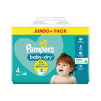 Pampers Baby Dry Taped Nappies Size 4 Jumbo (Pack of 84) C009390