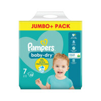 Pampers Baby Dry Taped Nappies Size 7 Jumbo (Pack of 58) 75854